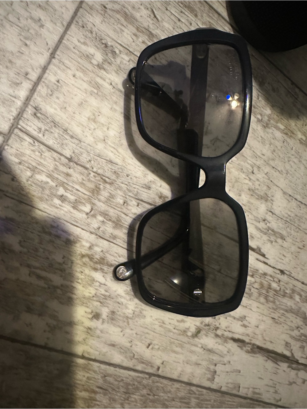 CHANEL Black Oversized Square Women's Sunglasses